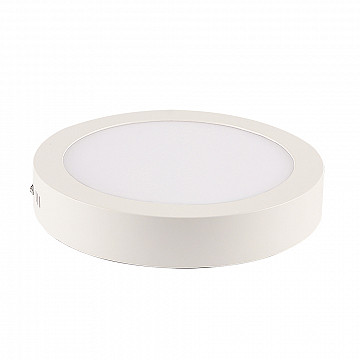 Painel LED TECH Slim Redondo Sobrepor 18W 4.100K - Branco