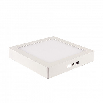 Painel LED TECH Slim Quadrado Sobrepor 12W 6.500K - Branco