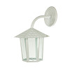Arandela Colonial Sextavada Vidro Liso - Branco
