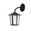 Arandela Colonial Sextavada Vidro Liso - Preto