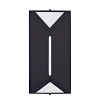 Arandela Planos Aço 30cm - Preto