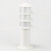 Balizador Oriental Alumínio 35cm - Branco
