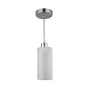 Pendente Jasmim Simples Vidro Jateado - Branco