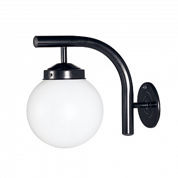 Arandela com Globo Boca 10 - Preto