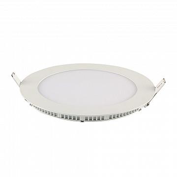 Painel LED TECH Slim Redondo Embutir 12W 6.500K - Branco