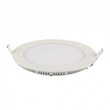 Painel LED TECH Slim Redondo Embutir 18W 6.500K - Branco