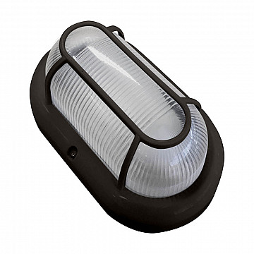 Tartaruga Clean IP41 E27 Lente Policarbonato - Preto