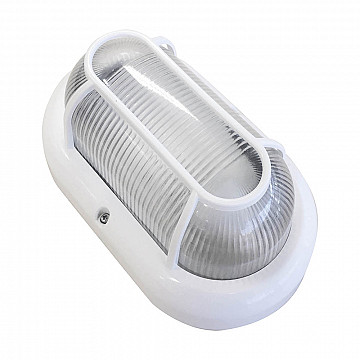 Tartaruga Clean IP44 E27 Lente Policarbonato -  Branco